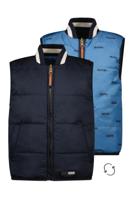 Moodstreet Jongens reversibel bodywarmer - Marine blauw - thumbnail