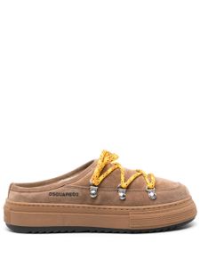 DSQUARED2 mules Boogie en daim - Marron