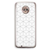 Zwart-witte kubussen: Motorola Moto G6 Transparant Hoesje
