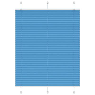 Pliss rolgordijn 105x150cm stofbreedte 104,4cm polyester blauw