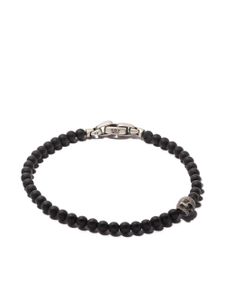 David Yurman bracelet Memento Mori Skull en argent sterling (4 mm) - Noir