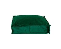 2L Home & Garden Loungekussen Set van 2 Velvet Donkergroen - 60 x 60 / 40cm