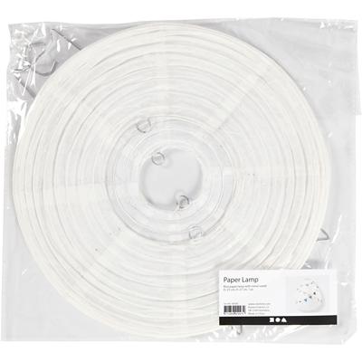Creativ Company Rijstpapier lamp wit druppel, 27cm