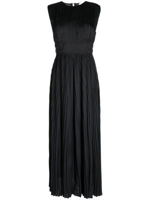 Ulla Johnson robe longue Delia plissée - Noir