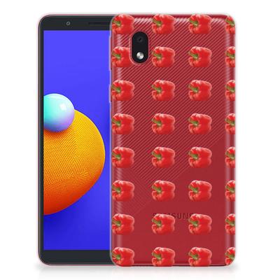 Samsung Galaxy A01 Core | Siliconen Case | Paprika Red