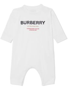 Burberry Kids barboteuse à imprimé Horseferry - Blanc