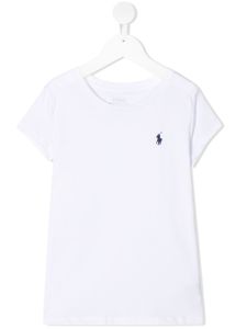 POLO RALPH LAUREN KIDS t-shirt à logo brodé - Blanc