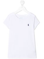 POLO RALPH LAUREN KIDS t-shirt à logo brodé - Blanc