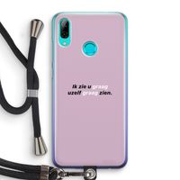 uzelf graag zien: Huawei P Smart (2019) Transparant Hoesje met koord
