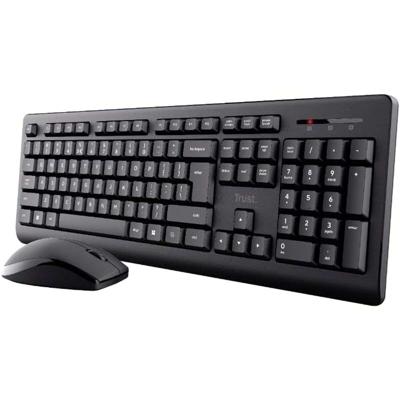 Toetsenbord en muis Trust 25433 PRIMO Zwart Qwerty Spaans