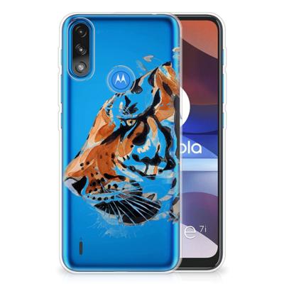 Smartphone hoesje Motorola Moto E7/E7i Power Watercolor Tiger