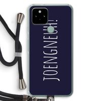 Joengneuh!: Pixel 5 Transparant Hoesje met koord