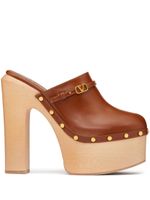 Valentino Garavani sandales Tan-Go 150 mm en cuir - Marron