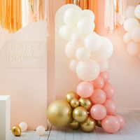 Ginger Ray MIX-378 Mix It Up Gold & Peach Ballonnenboog