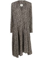 ISABEL MARANT V-neck shift midi dress - Noir - thumbnail