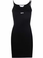 Off-White robe nervurée Off-Stamp - Noir