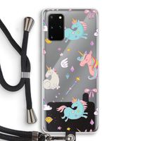 Fantasiewereld: Samsung Galaxy S20 Plus Transparant Hoesje met koord