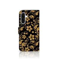 Samsung Galaxy A36 Hoesje Gouden Bloemen