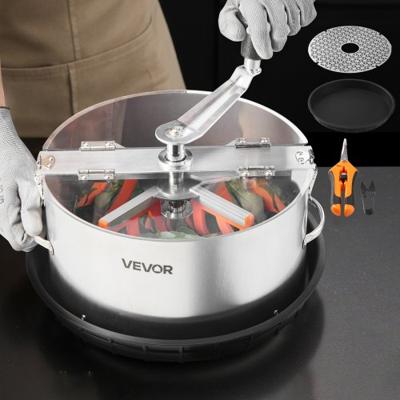 VEVOR Harvester, 12-inch bladsnijder, knoppensnijder met roestvrijstalen messen, natte en droge hydrocultuur snijmachine met schaal, bladkomtrimmer voor plantknoppen en bloemen