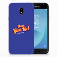 Samsung Galaxy J3 2017 | Siliconen hoesje | met naam Never Give Up