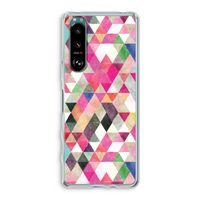 Gekleurde driehoekjes: Sony Xperia 5 III Transparant Hoesje