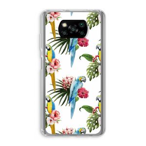 Kleurrijke papegaaien: Xiaomi Poco X3 NFC Transparant Hoesje