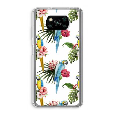 Kleurrijke papegaaien: Xiaomi Poco X3 NFC Transparant Hoesje