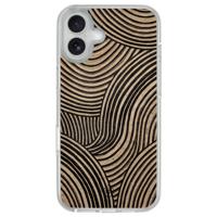 iPhone 16 hybride hoesje - Ebony waves
