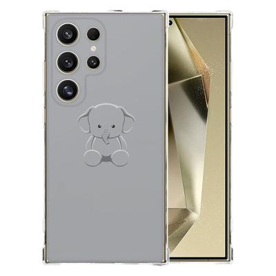 Samsung Galaxy S25 Ultra Hoesje - Baby Olifant TPU Antishock Samsung Galaxy S25 Ultra Hoesje - Baby Olifant TPU Antishock