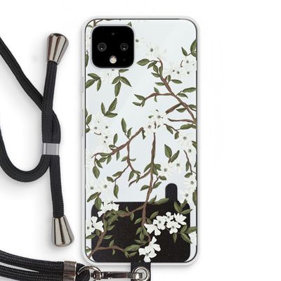 Blossoming spring: Pixel 4 Transparant Hoesje met koord