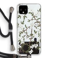 Blossoming spring: Pixel 4 Transparant Hoesje met koord