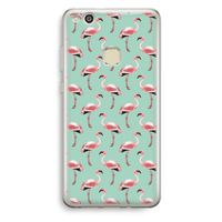 Flamingoprint groen: Huawei Ascend P10 Lite Transparant Hoesje Flamingoprint groen: Huawei Ascend P10 Lite Transparant Hoesje