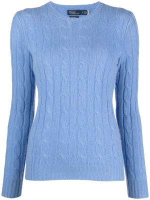 Polo Ralph Lauren pull Julianna en maille torsadée - Bleu
