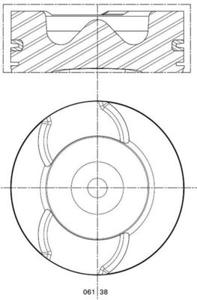 Mahle Original Zuiger 061 38 00