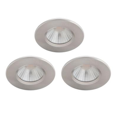 Philips set van 3 inbouwspotsDive 3x5,5w - 2700K - 8,5cm nikkel - 75607900