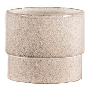 Bloempot Clover - beige - 13,5xØ15,5 cm - Leen Bakker