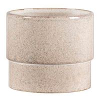 Bloempot Clover - beige - 13,5xØ15,5 cm - Leen Bakker