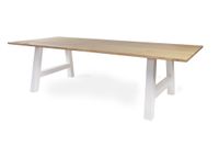 Tafel ARTH eiken A-poot | 100cm x 100cm | White-Wash - thumbnail