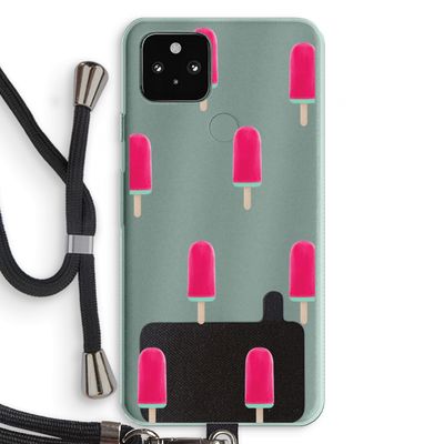 Waterijsje: Pixel 5a 5G Transparant Hoesje met koord
