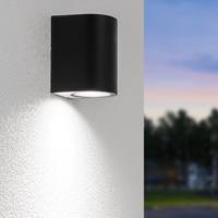 Alvin LED Wandlamp - Dimbaar - 5 Watt - 400 lumen - 6000K Daglicht Wit - IP65 Waterdicht voor Binnen en buiten - GU10 Vervangbare lichtbron - Downlight - Zwart