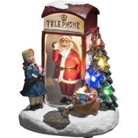 Konstsmide Telephone Box Santa LED Lichtdecoratie figuur 5 gloeilamp(en) 0,32 W - thumbnail