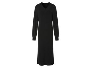 esmara Dames midi-gebreide jurk (S (36/38), Zwart)
