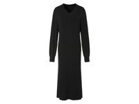 esmara Dames midi-gebreide jurk (S (36/38), Zwart)