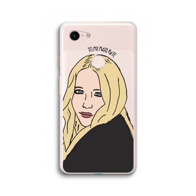 Mary Kate: Google Pixel 3 XL Transparant Hoesje
