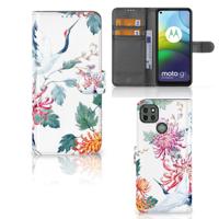 Motorola Moto G9 Power | Telefoonhoesje | Met pasjeshouder | Bird Flowers