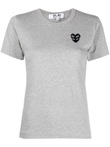 Comme Des Garçons Play t-shirt à logo brodé - Gris