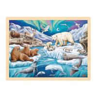 Goki houten legpuzzel poolnacht, 96st.
