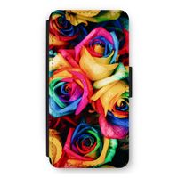 Neon bloemen: iPhone 12 Pro Max Flip Hoesje