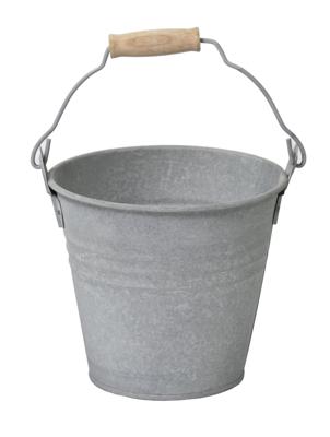 Zinc Old Look Bucket 2 Litres D16H14 cm bloempot - Mcollections