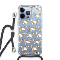 Doggy: iPhone 13 Pro Transparant Hoesje met koord